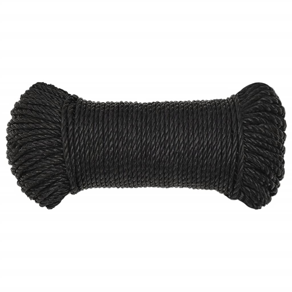 Vidaxl Werkouw 6 mm 500 m Polypropene Black