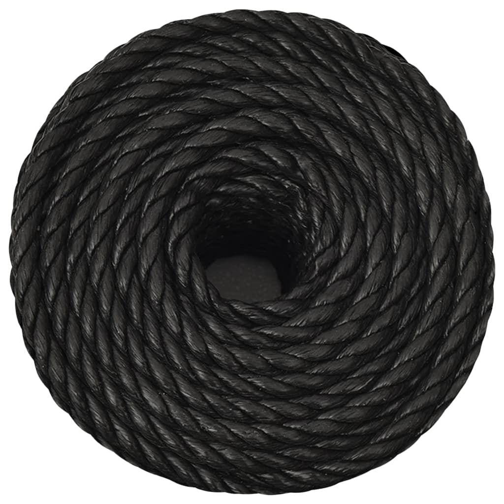 Vidaxl werkouw 10 mm 50 m Polyprope schwaarz