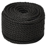 Vidaxl werkouw 12 mm 50 m Polroprope schwaarz
