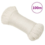 Vidaxl Werkouw 8 mm 100 m Polypropene white