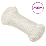 Vidaxl werkouw 8 mm 250 m polipropene bela