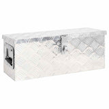 VIDAXL -Speicherbox 60x23.5x23 cm Aluminium Silber gefärbt