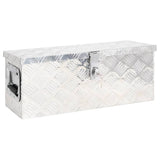 Vidaxl Storage Box 60x23.5x23 cm aluminiowy srebrny kolor