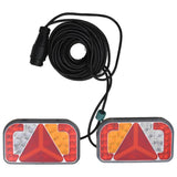Vidaxl Supporters 2 ST LED lamp 12 V 24x5x14.5 cm Red