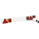 Vidaxl Trailer Lighting Classic Pear 12 V 115x7x14 cm czerwony