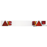 Vidaxl Trailer Lighting Classic Pear 12 V 115x7x14 cm czerwony