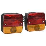 VIDAXL -Unterstützerlampen 2 ST Classic Birne 12 V 10.5x5x9.5 cm rot