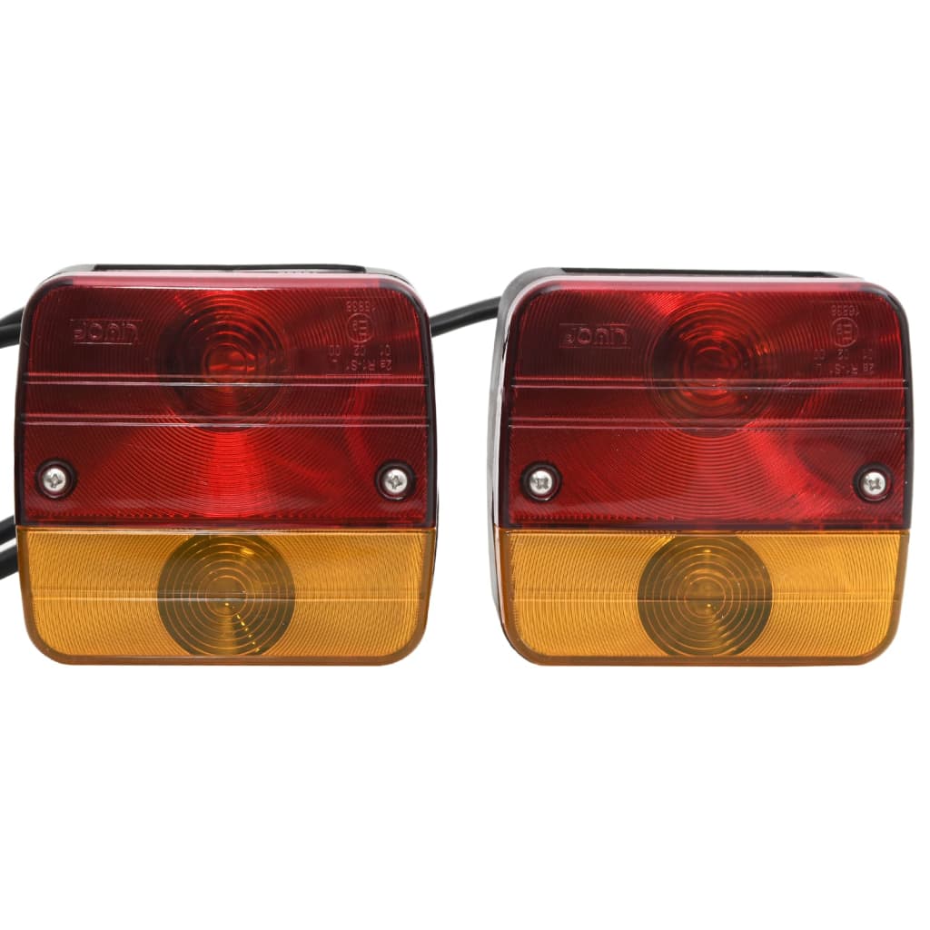 VIDAXL -Unterstützerlampen 2 ST Classic Birne 12 V 10.5x5x9.5 cm rot