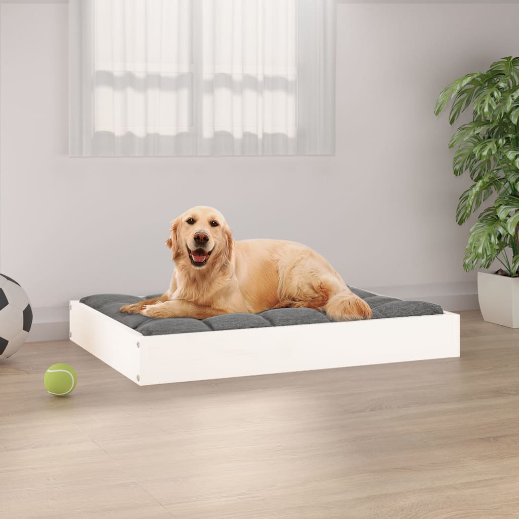 Vidaxl Dog Basket 71.5x54x9 cm falen Däiwel wäiss