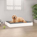 Vidaxl Dog Basket 71.5x54x9 cm falen Däiwel wäiss