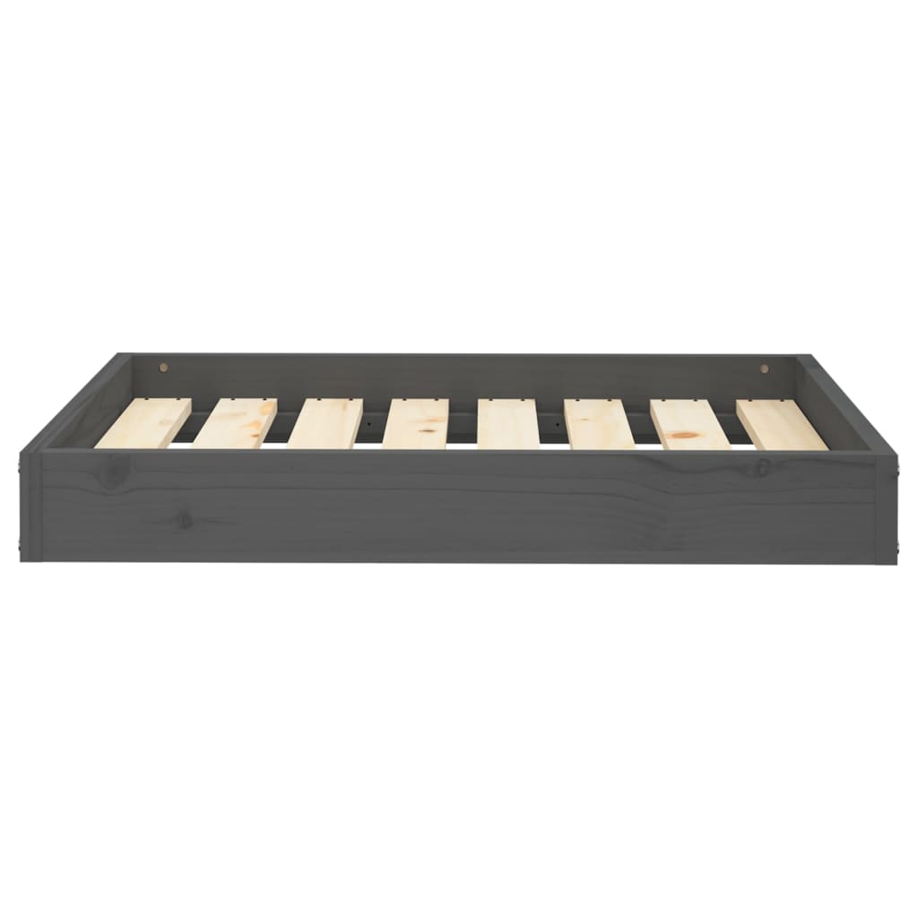Vidaxl dla psów koszyk 71,5x54x9 cm stałego sosny szarości