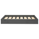 Vidaxl dla psów koszyk 71,5x54x9 cm stałego sosny szarości