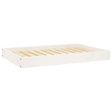 Vidaxl Hond Basket 91.5x64x9 cm falen Däiwel wäiss