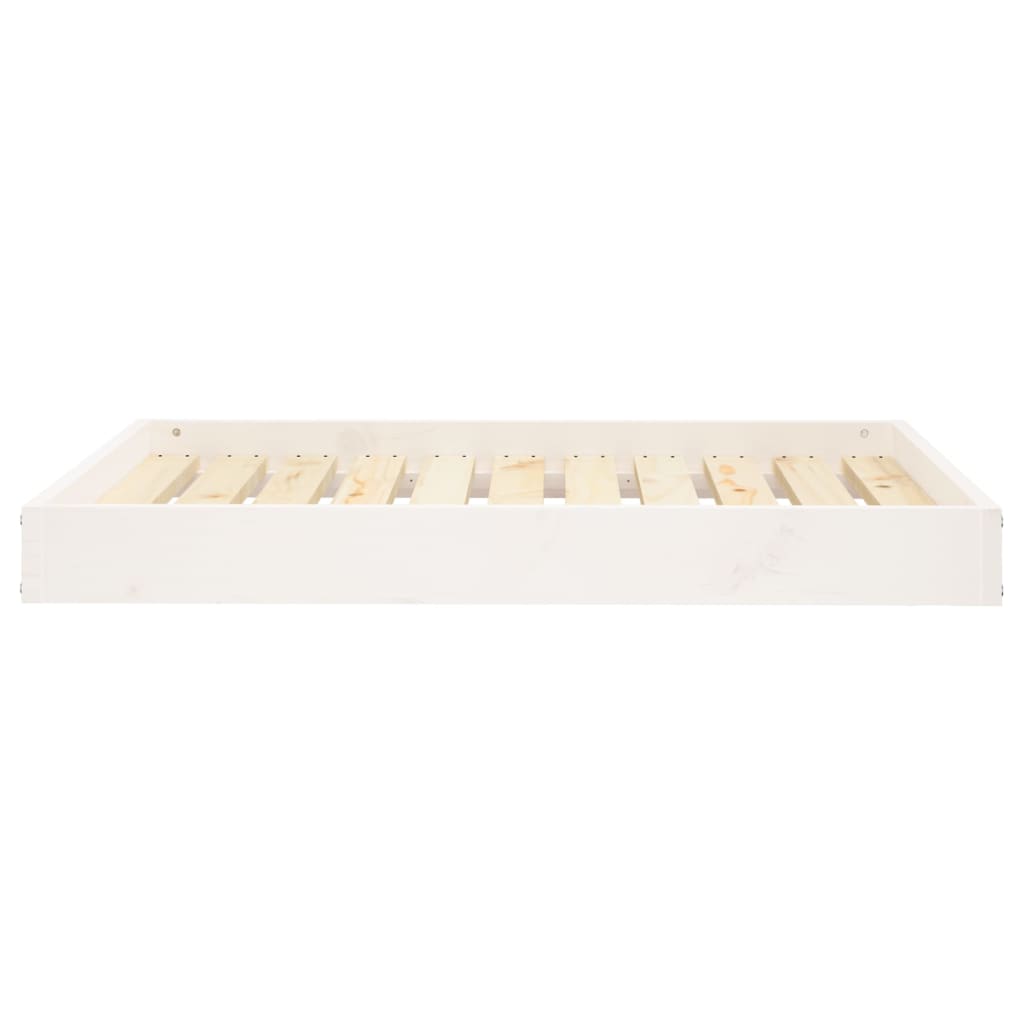 Vidaxl Hond Basket 91.5x64x9 cm falen Däiwel wäiss