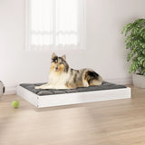 Vidaxl Hond Basket 91.5x64x9 cm falen Däiwel wäiss