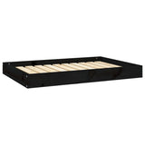 Vidaxl Dog Basket 91.5x64x9 cm Solid fyrretræ sort