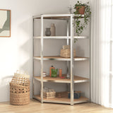 Vidaxl Rack Rack de acero robusto de 5 capas y plata procesada de color plateado