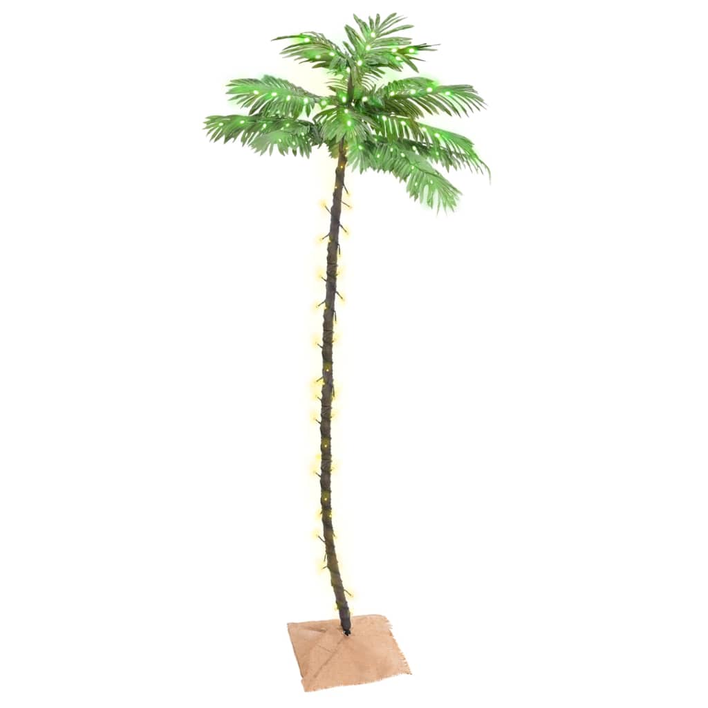 Vidaxl Palm Tree LED 136 LED White caldo 220 cm