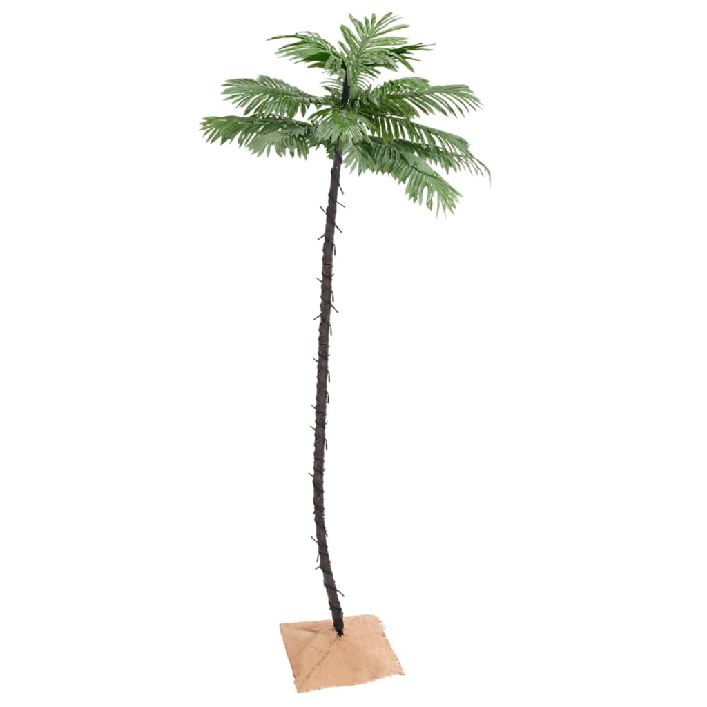 Vidaxl Palm Tree LED 136 LED White caldo 220 cm