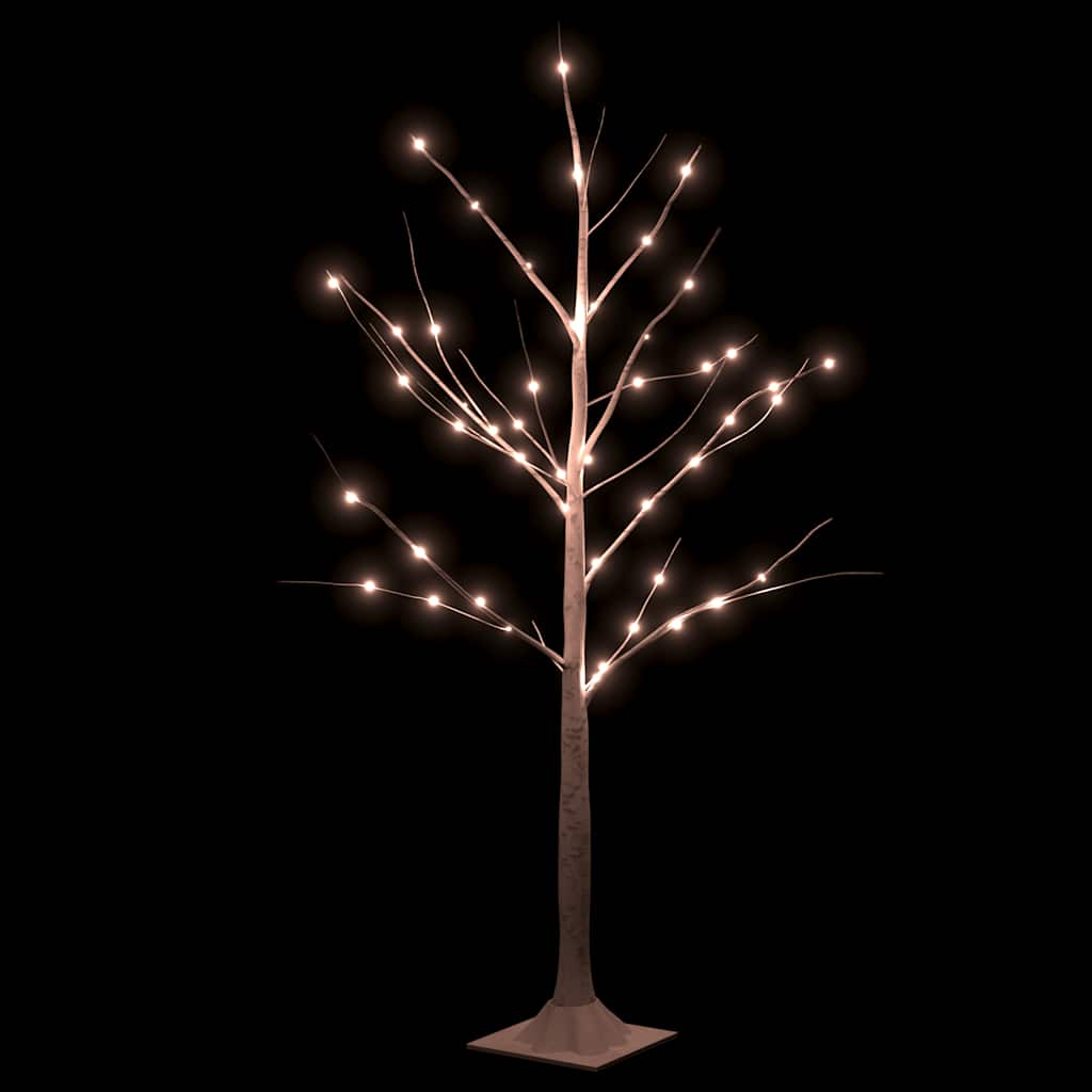 Vidaxl Berkenboom LED 48 LED LED teplá bílá 120 cm bílá