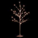 Vidaxl Berkenboom LED 48 LED LED teplá bílá 120 cm bílá