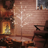 Vidaxl Berkenboom LED 48 LED LED teplá bílá 120 cm bílá