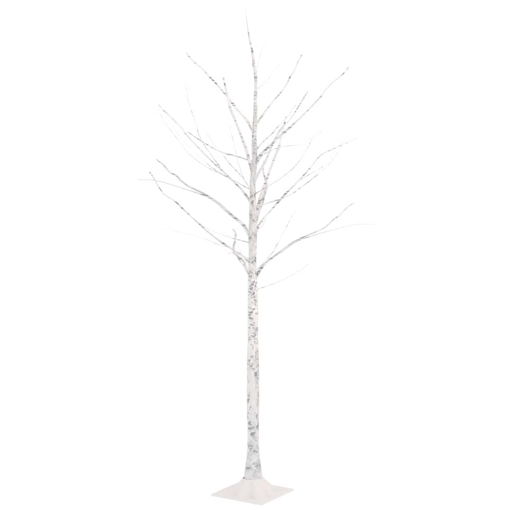 Vidaxl Berkenboom LED 96 LED LED WEAR WHITE 180 cm bílý
