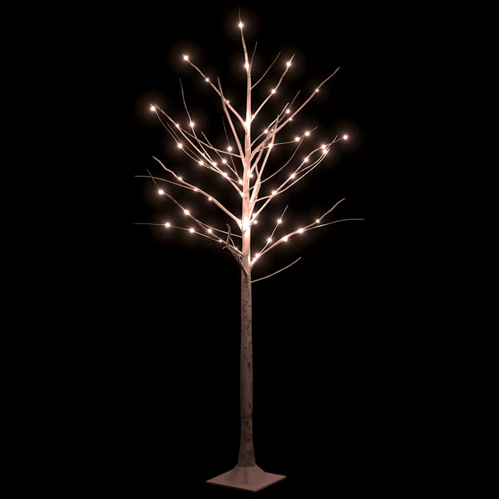 Vidaxl Berkenboom LED 96 LED LED WEAR WHITE 180 cm bílý