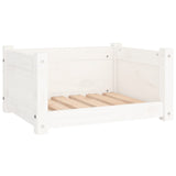 Vidaxl Hond Basket 55.5x45.5x28 cm feste Péiere wäiss