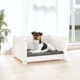 Vidaxl Hond Basket 55.5x45.5x28 cm feste Péiere wäiss