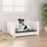 Vidaxl Hond Basket 55.5x45.5x28 cm feste Péiere wäiss