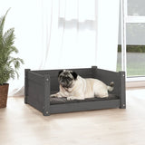 VidaXL dog basket 65.5x50.5x28 cm solid pine Gray
