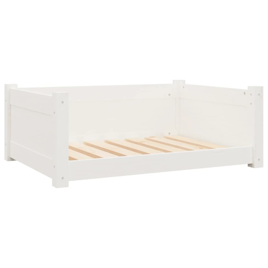 Vidaxl Hond Basket 75.5x55,5x28 cm feste Péiere wäiss