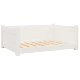 Vidaxl Hond Basket 75.5x55,5x28 cm feste Péiere wäiss