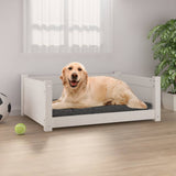 Vidaxl Hond Basket 75.5x55,5x28 cm feste Péiere wäiss