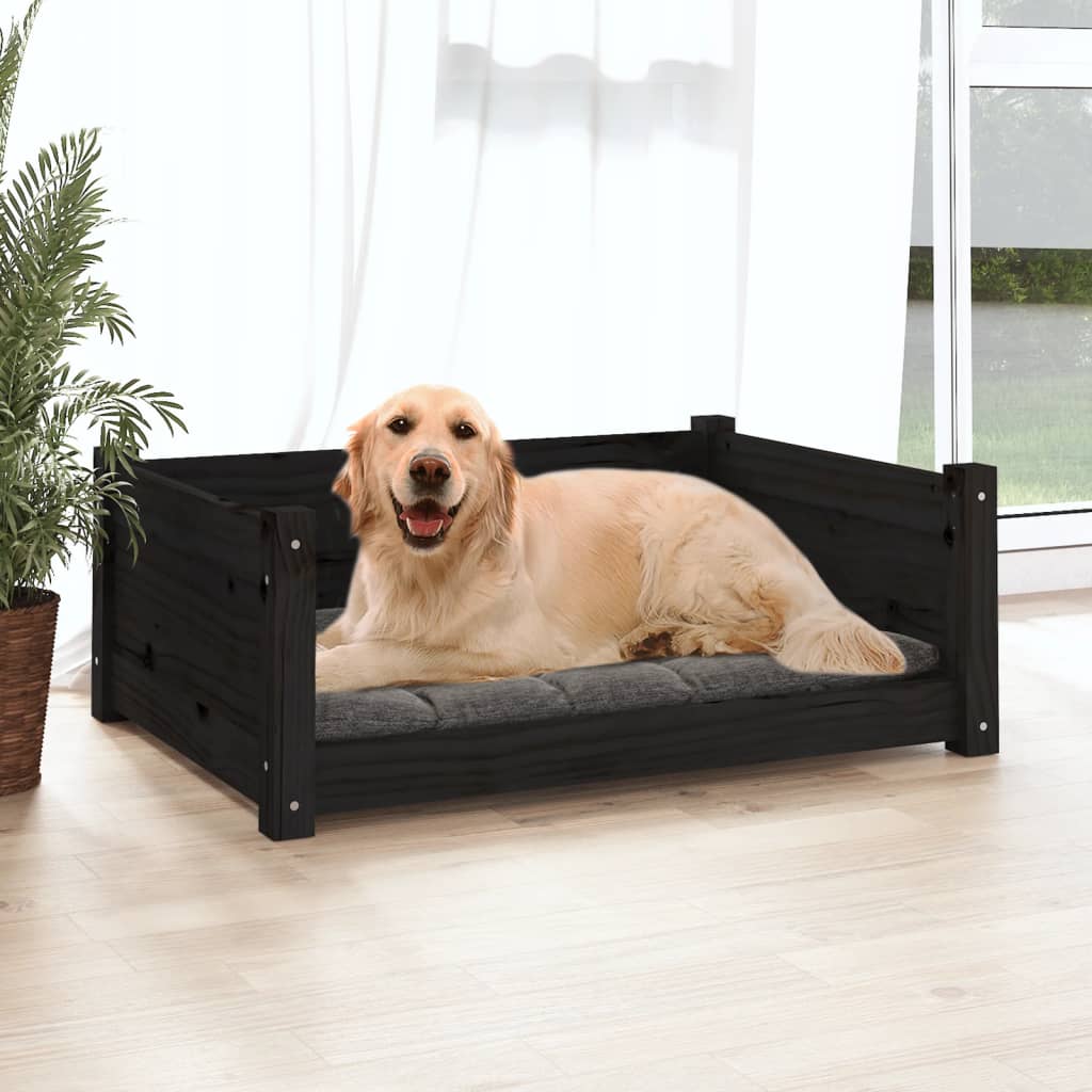 Vidaxl Hond Basket 75.5x55,5x28 cm folitesch Péiere schwaarz