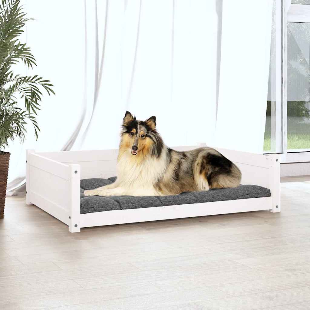 Vidaxl hundkorg 95.5x65.5x28 cm solid tallvit
