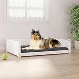 Vidaxl hundkorg 95.5x65.5x28 cm solid tallvit