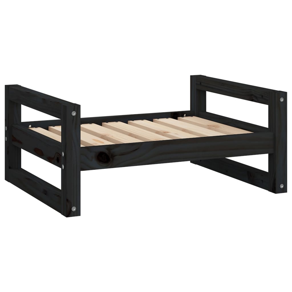 Vidaxl hundkorg 65.5x50.5x28 cm solid tallsvart