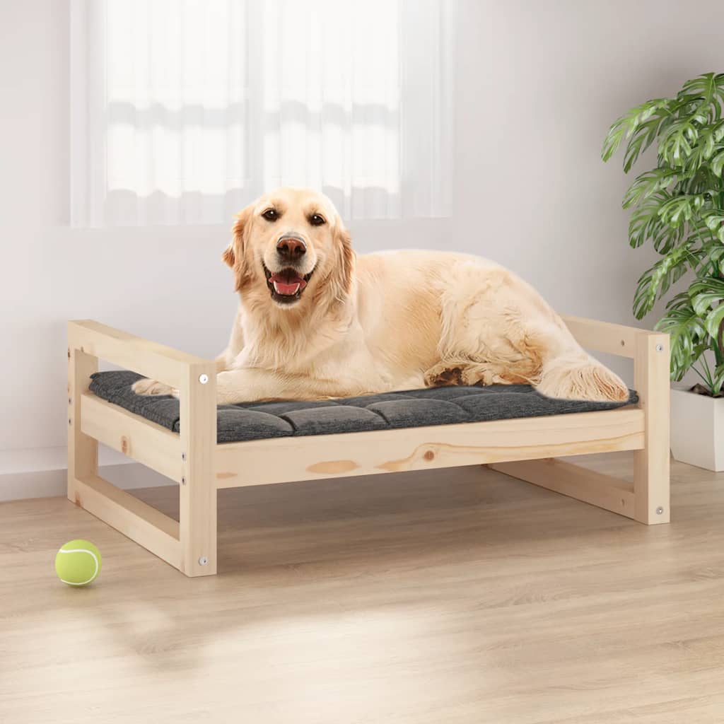 Vidaxl Dog Panier 75.5x55.5x28 cm Pine solide