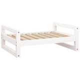 Vidaxl Hond Basket 75.5x55,5x28 cm feste Péiere wäiss