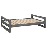 VidaXL dog basket 105.5x75.5x28 cm Solid pine Gray