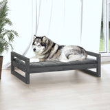VidaXL dog basket 105.5x75.5x28 cm Solid pine Gray