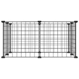 Vidaxl Pets Cage med 8 paneler 35x35 cm stål svart