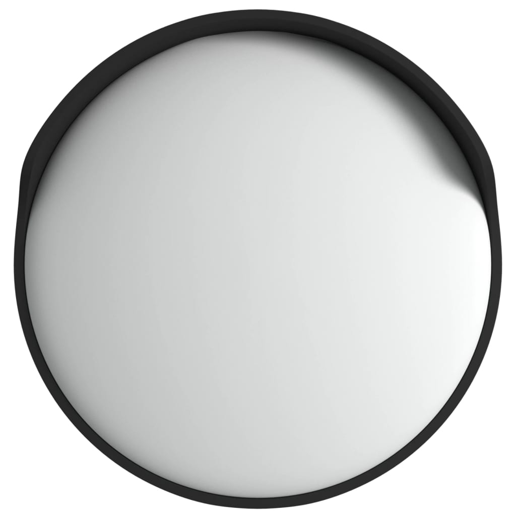 Miroir de trafic Vidaxl pour le Polycarbonate convexe extérieur Ø60 cm noir