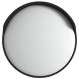 Miroir de trafic Vidaxl pour le Polycarbonate convexe extérieur Ø60 cm noir