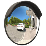 Miroir de trafic Vidaxl pour le Polycarbonate convexe extérieur Ø60 cm noir
