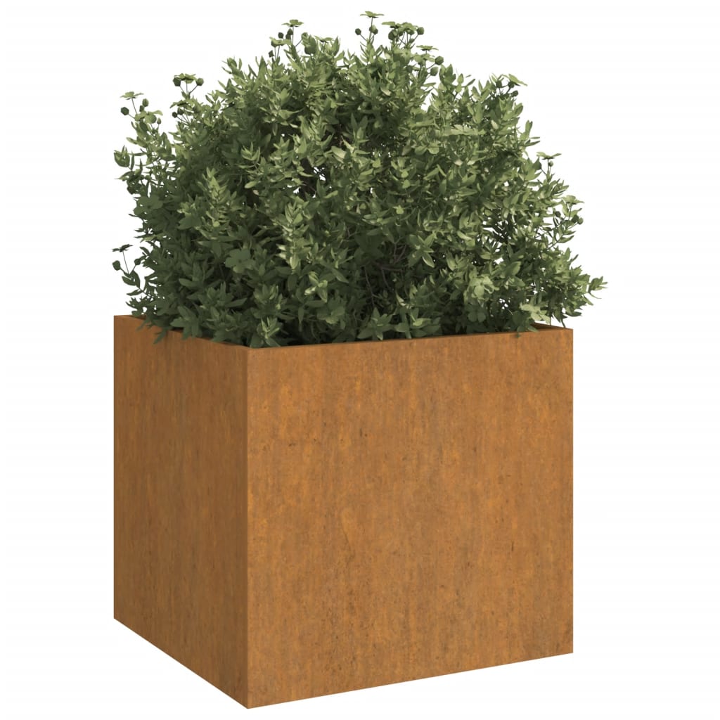 Vidaxl planter 42x40x39 cm corten steel