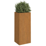 Vidaxl planter 32x29x75 cm corten steel