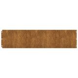 Vidaxl gazonranden 10 stuks 25x103 cm flexibel cortenstaal